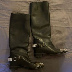 Christian louboutin studded boots